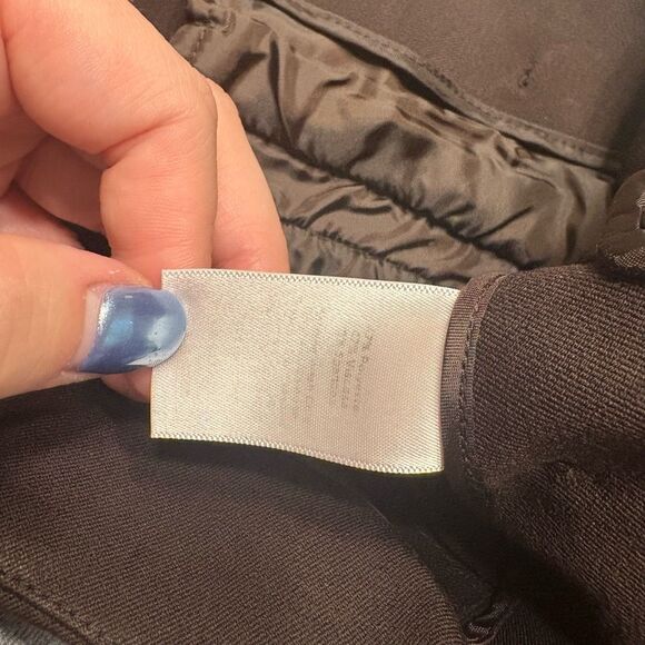 Talbots Womens Dark Brown Pleated Side Zip Dress Pants Trousers Petite 6 - Picture 7 of 8